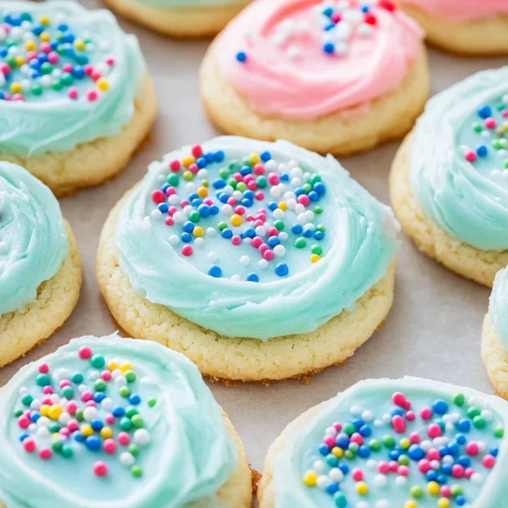 Soft Frosted Sugar Cookies