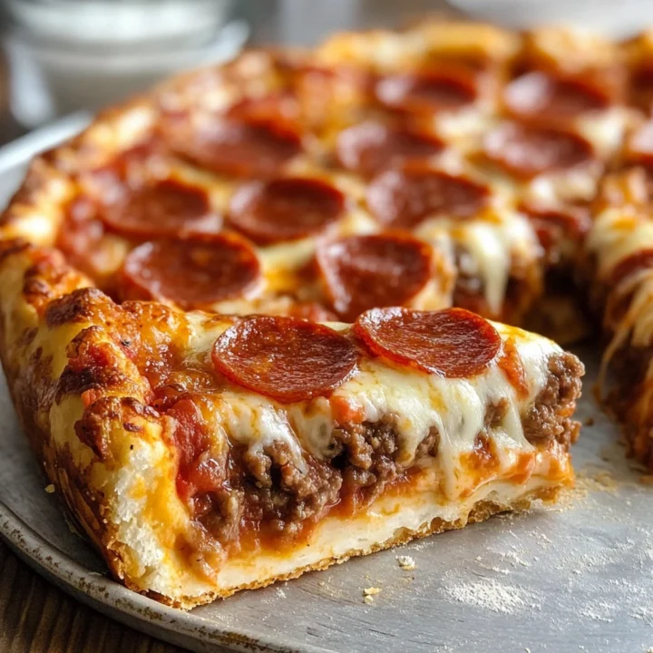 Hamburger Sausage Pepperoni Pie