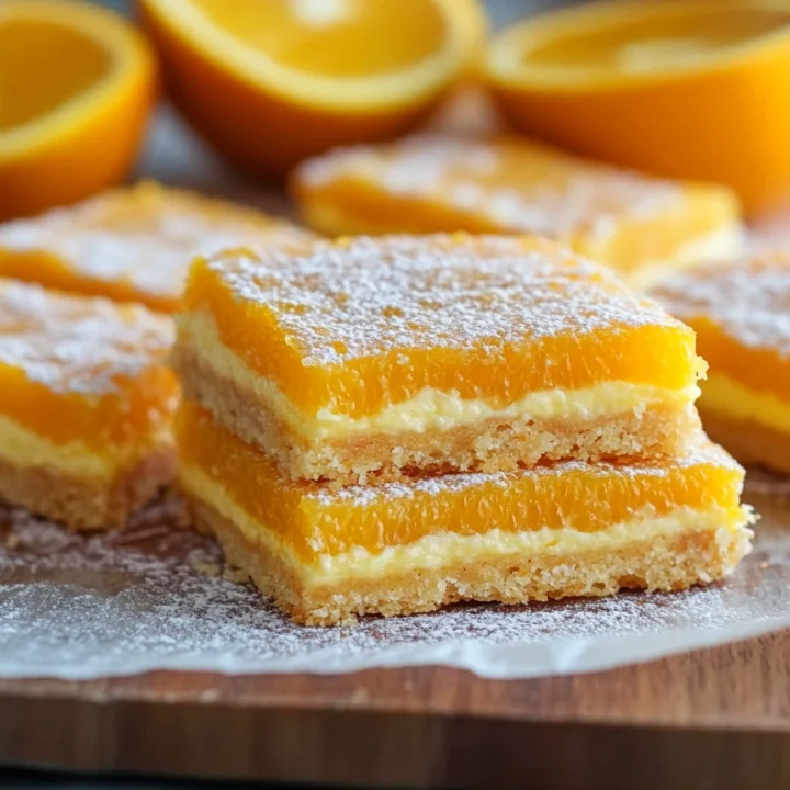 Sweet Tangy Orange Bars: A Delightful Citrus Treat