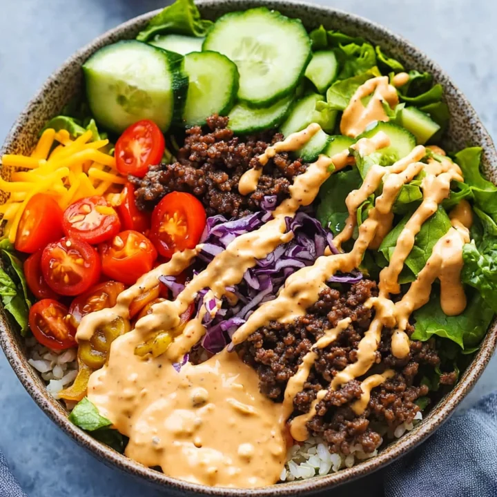 Homemade Burger Bowls Recipe