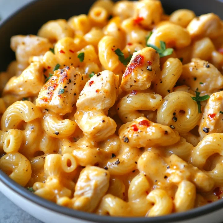 Creamy Honey Pepper Chicken Macaroni
