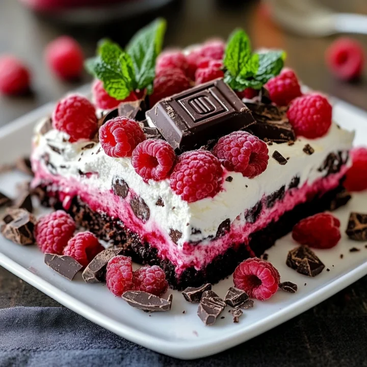 Raspberry Chocolate Lasagna Dessert Recipe