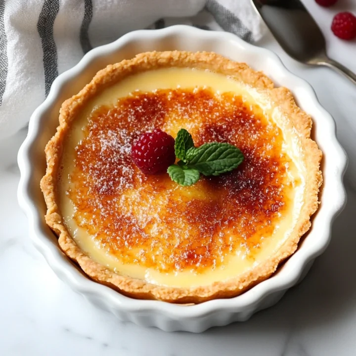 Vanilla Crème Brûlée Tart: A Decadent Dessert Experience