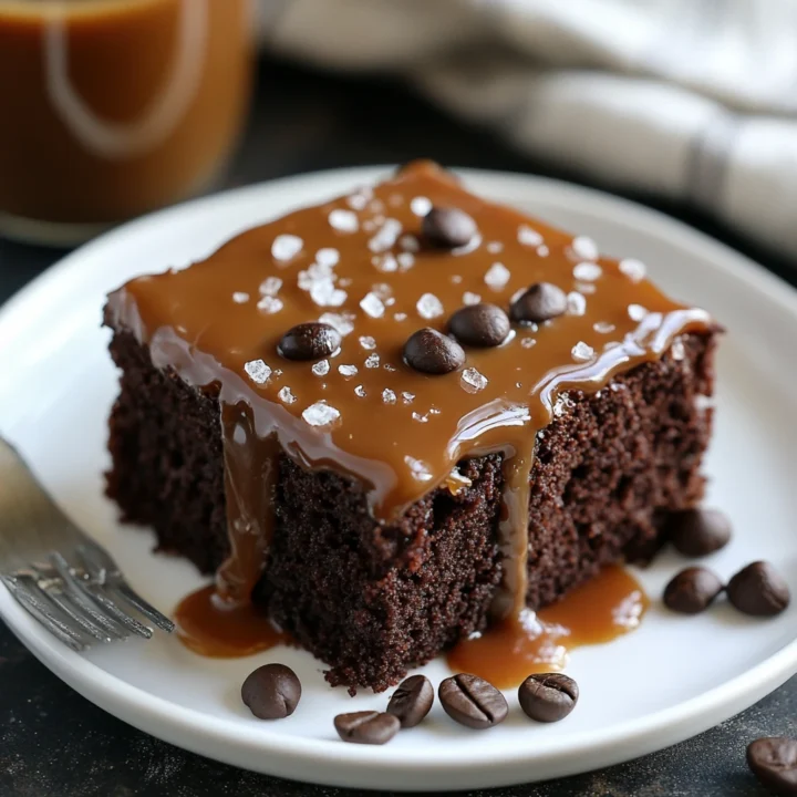 Salted Caramel Mocha Snack Cake