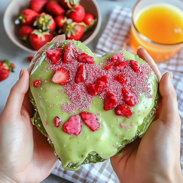 No-Bake Strawberry Matcha Yogurt Clusters