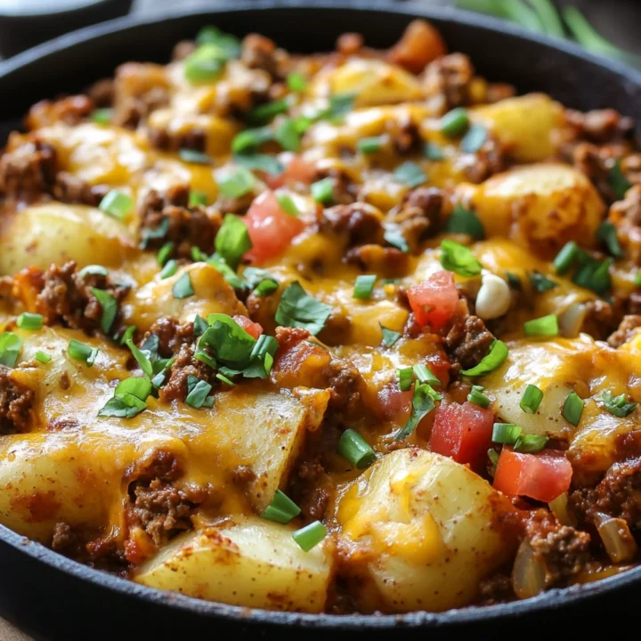 Cheesy Taco Potatoes Easy Recipe
