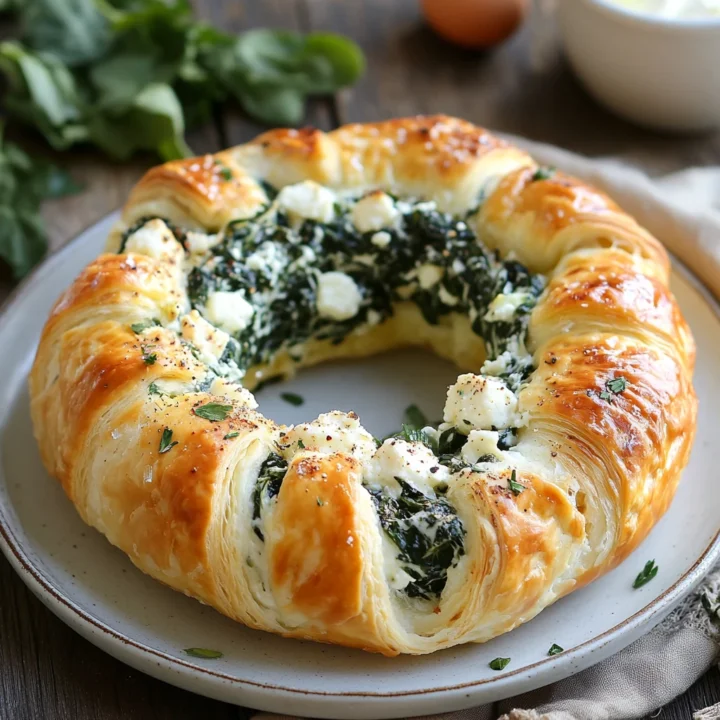 Spinach Feta Breakfast Crescent Ring: A Delicious Start to Your Day