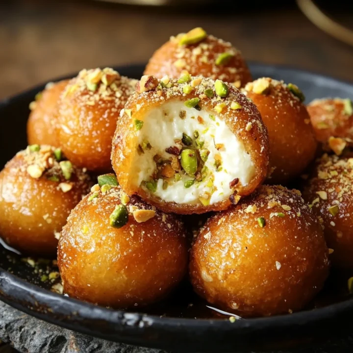 Ricotta Pistachio Honey Bites