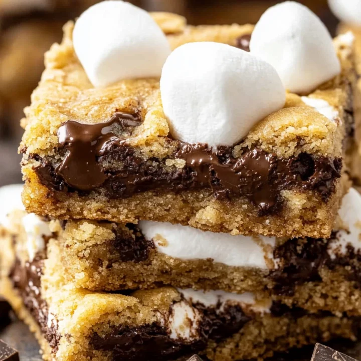 Classic Gooey S’mores Cookie Bars