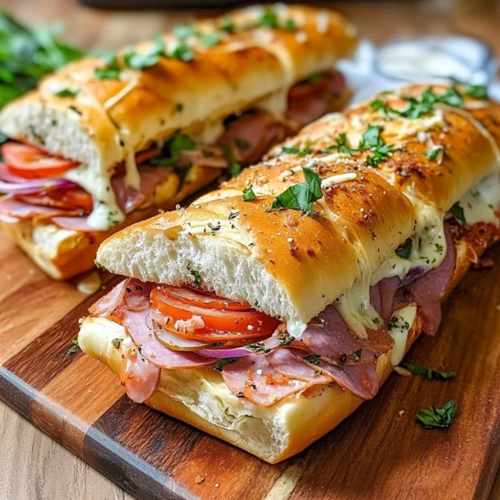 Baked Italian Sub Sandwiches Recipe