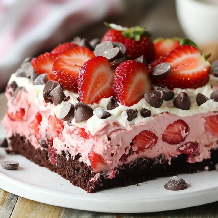 Sweet Strawberry Earthquake Cake Recipe