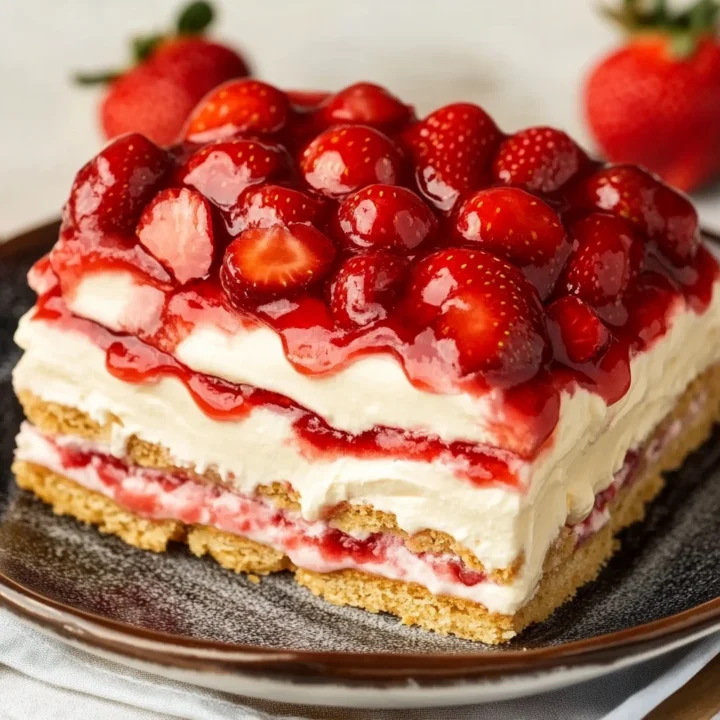 Strawberry Eclair Cake Dessert Recipe