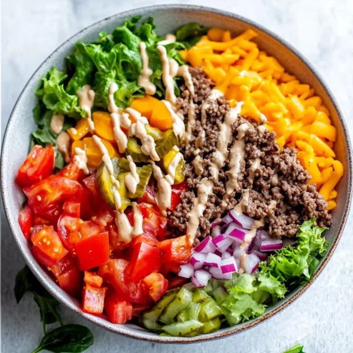 Easy Burger Bowls Dinner Recipe