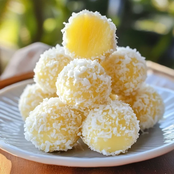 Tropical Pineapple Coconut Dessert Balls Recipe