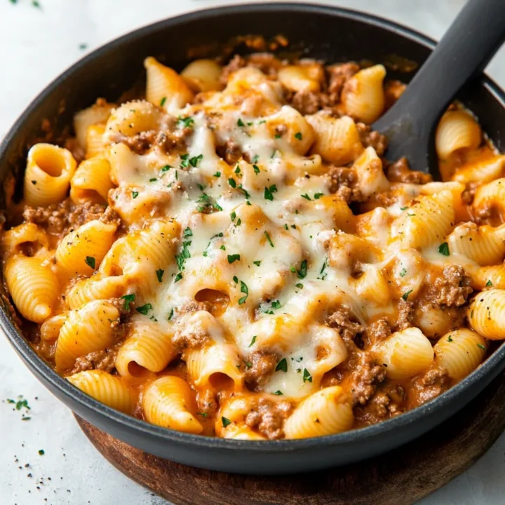 Creamy Beef and Shells Dinner Recipe