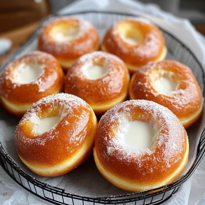 Fluffy Korean Milk Cream Donuts