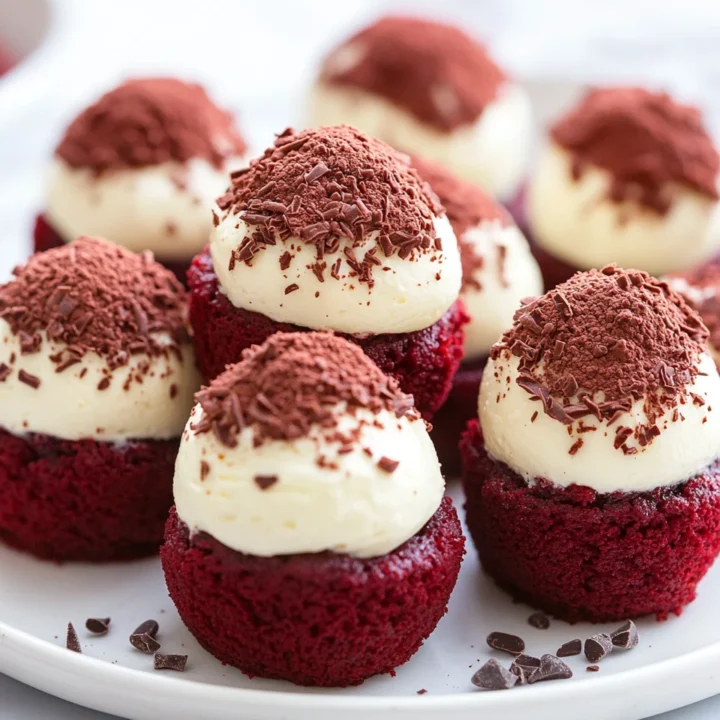 Red Velvet Cheesecake Dessert Bites