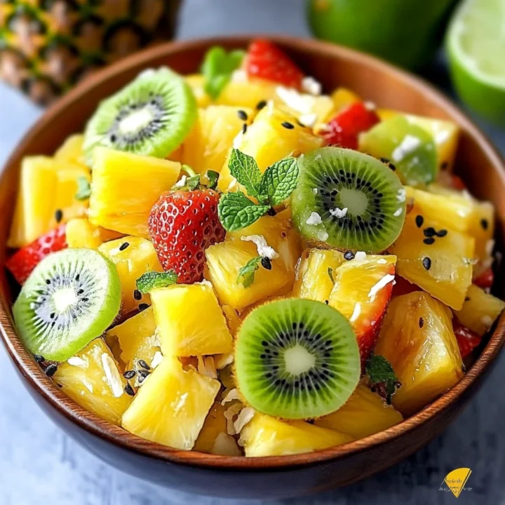 Fresh Pineapple Kiwi Salad Recipe