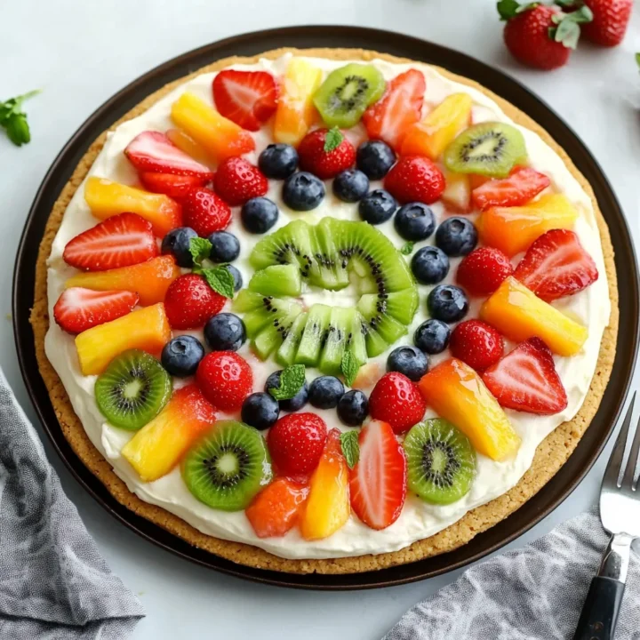 Easter Fruit Pizza Dessert Recipe