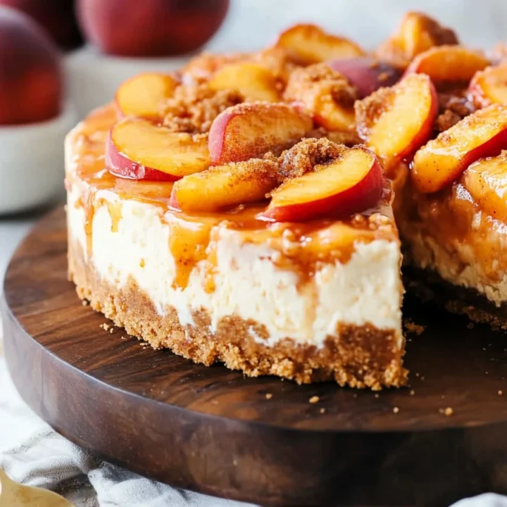 Decadent Peach Cobbler Cheesecake Recipe