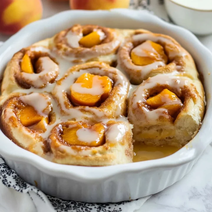 Peach Pie Cinnamon Rolls Recipe