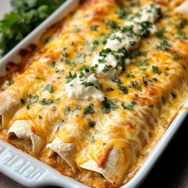 Queso Chicken Enchiladas Recipe
