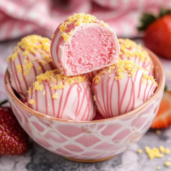 Decadent Strawberry Shortcake Truffles Recipe