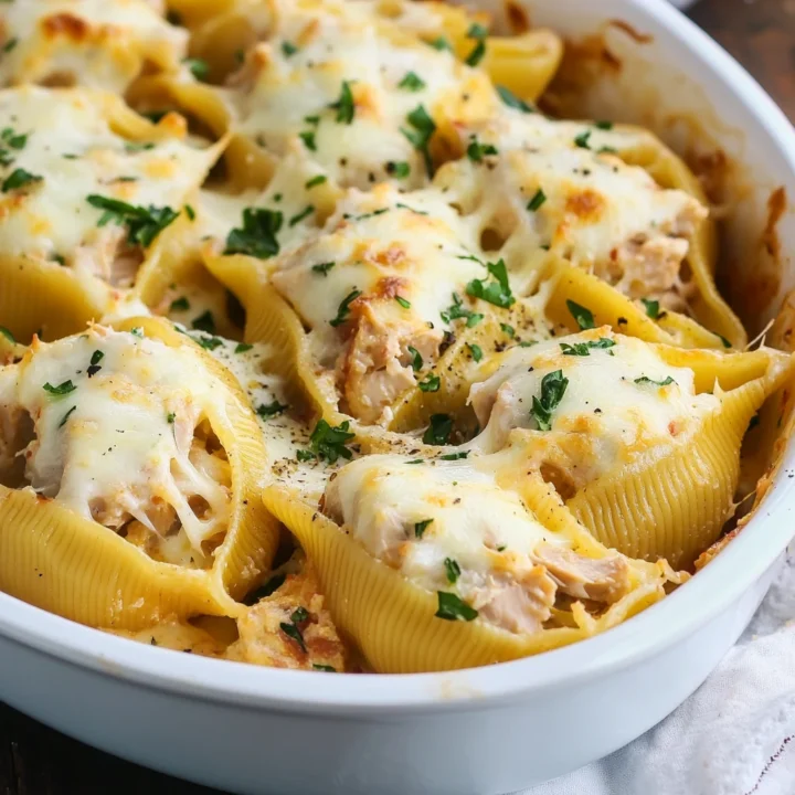 Creamy Tuna Stuffed Pasta Shells