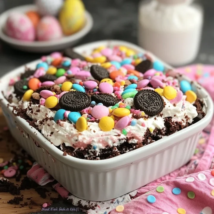 Easter Dirt Cake Dessert Casserole