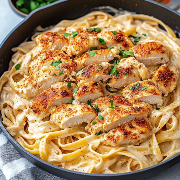Creamy Cajun Chicken Alfredo Pasta