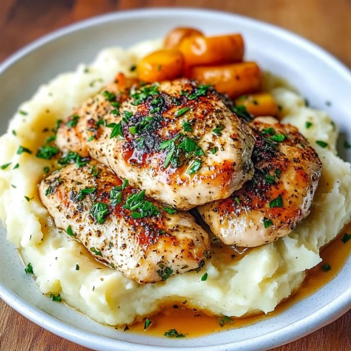 Garlic Herb Chicken Mashed Potatoes