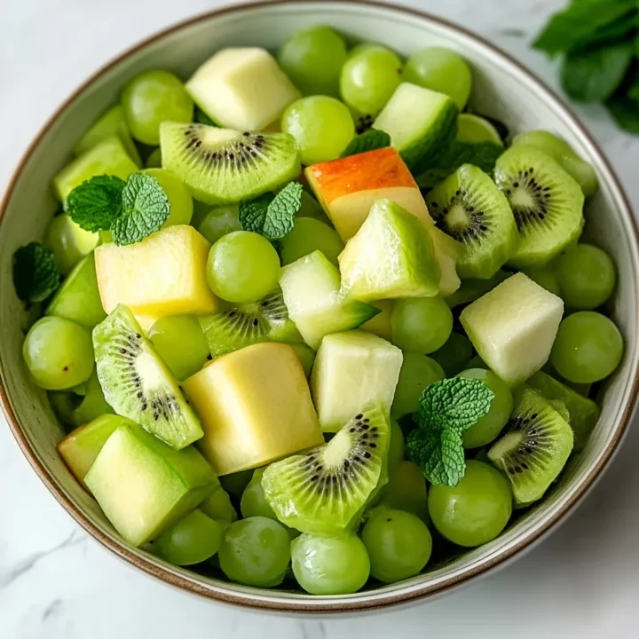 Saint Patrick Green Fruit Salad