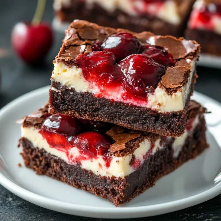Cherry Cheesecake Brownie Bars