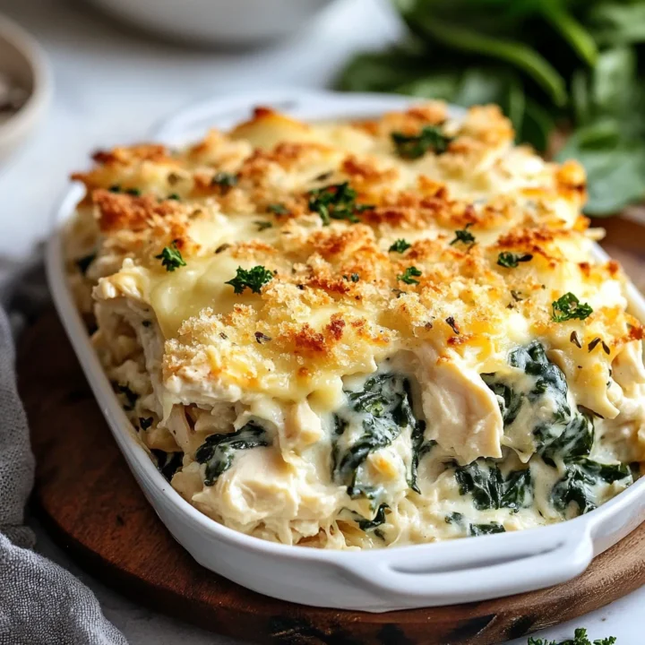 Chicken Spinach Cream Cheese Casserole