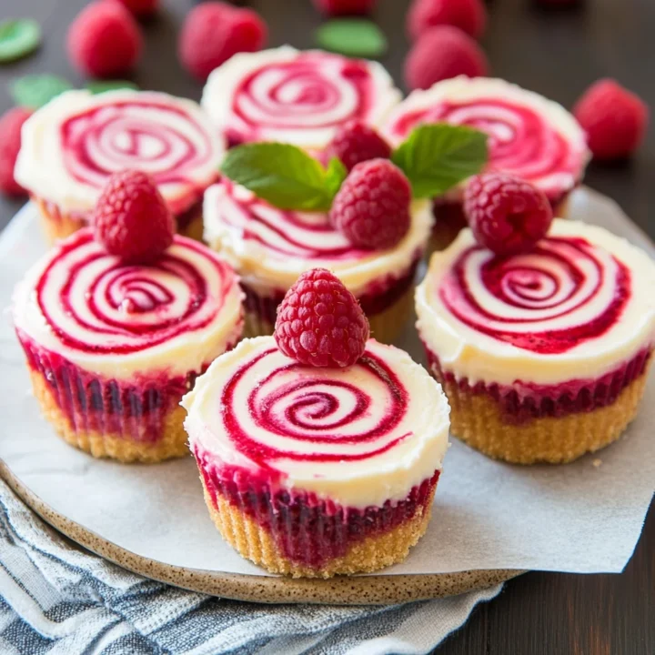 Raspberry Swirl Cheesecake Bites Recipe