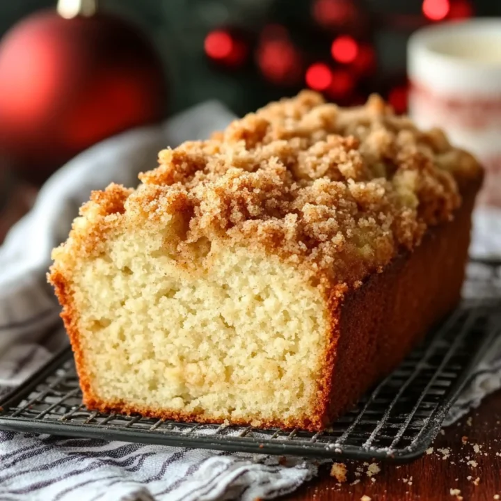 Eggnog Bread With Crumb Topping