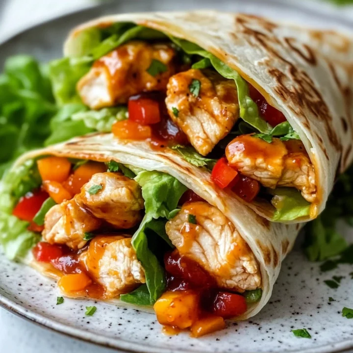 Sweet Chili Chicken Wraps Recipe