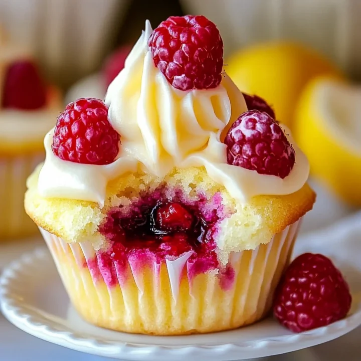 Raspberry Lemon Heaven Cupcakes