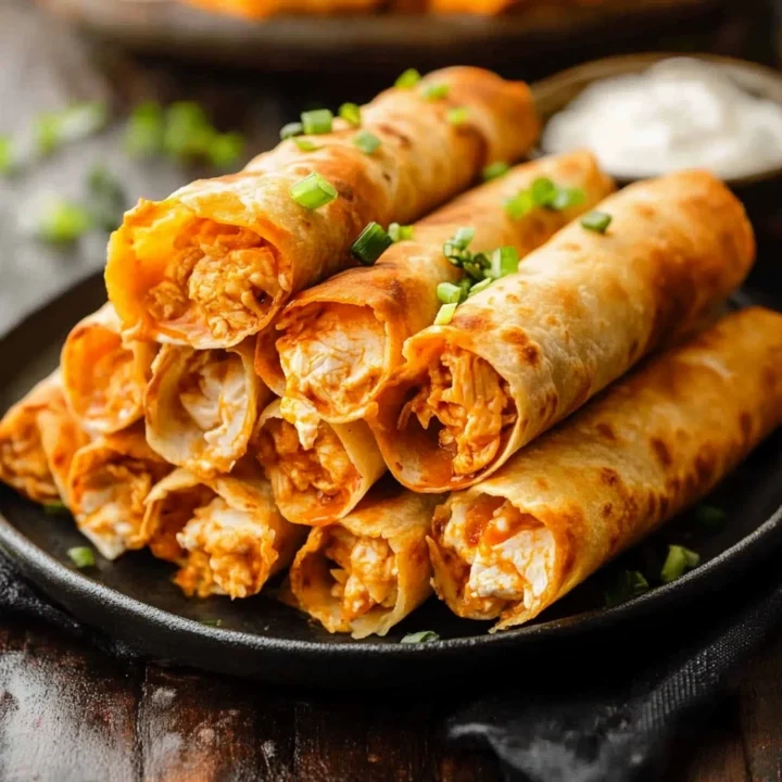 Crispy Buffalo Chicken Taquitos Recipe