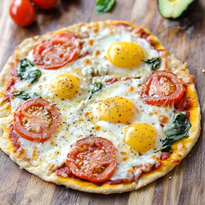 Cottage Cheese Breakfast Pizza Flatbread
