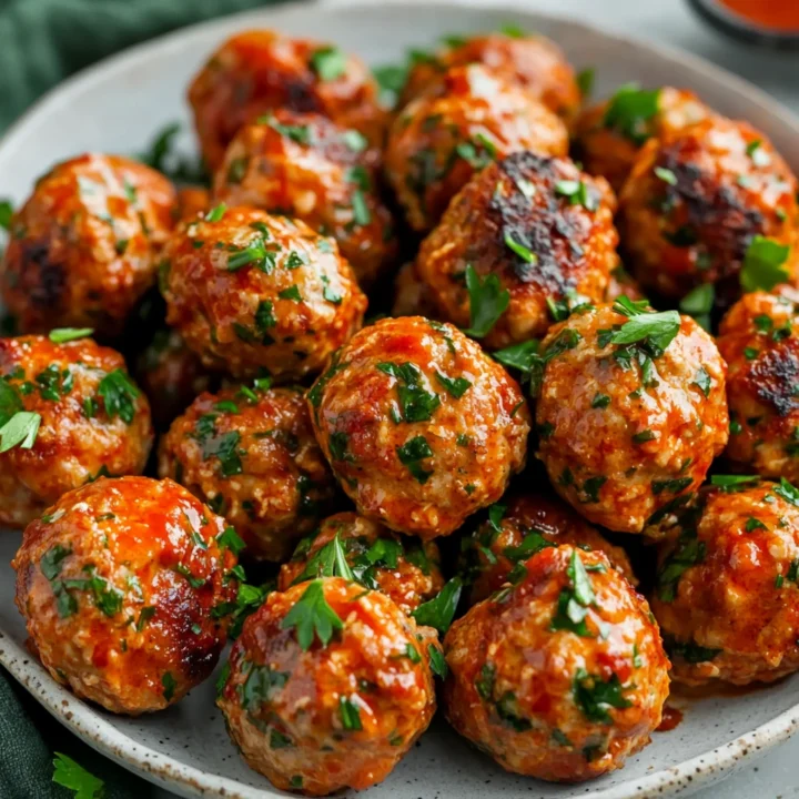 Spicy Harissa Chicken Meatballs Recipe