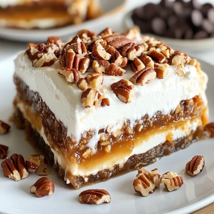 No-Bake Pecan Pie Lasagna Dessert