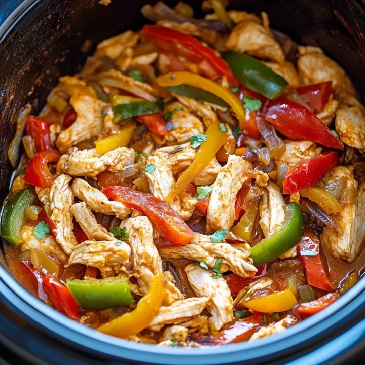 Easy Crockpot Chicken Fajitas Recipe