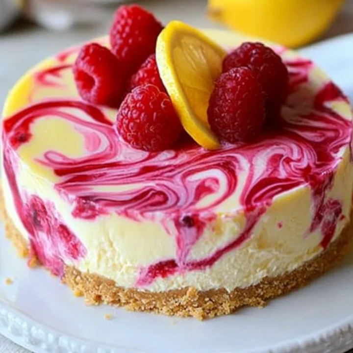 Raspberry Lemon Swirl Cheesecake Recipe