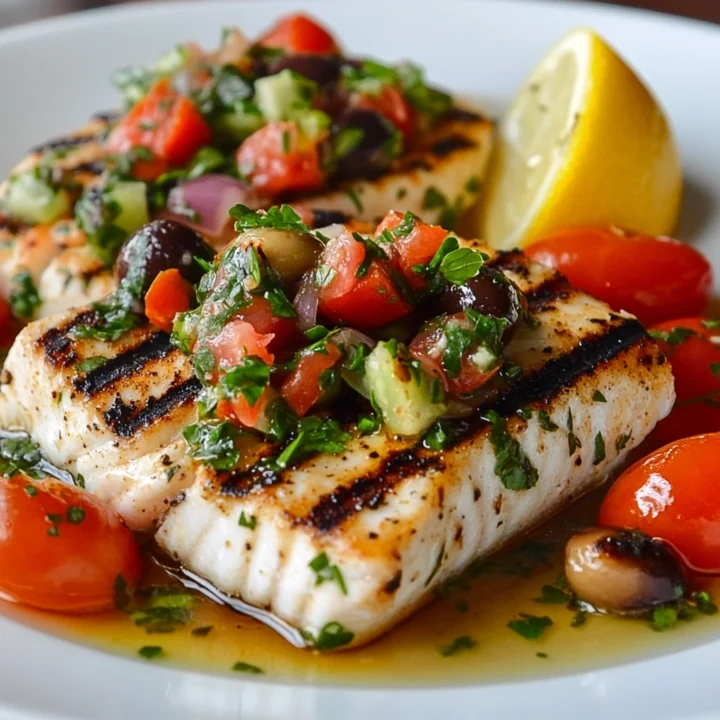 Grilled Swordfish Mediterranean Salsa Recipe