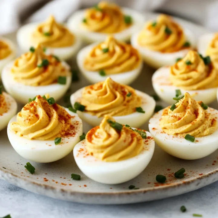 Homemade Dijon Mustard Deviled Eggs