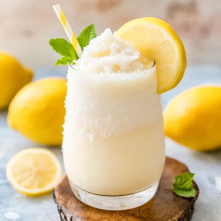Creamy Frozen Coconut Lemonade Drink