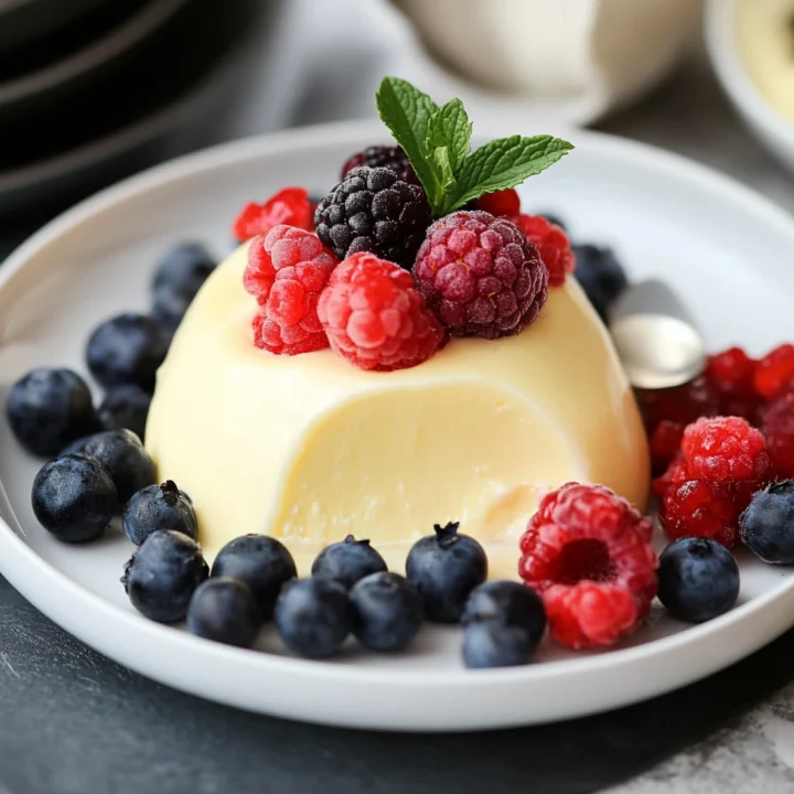 Bavarian Cream With Fresh Berries