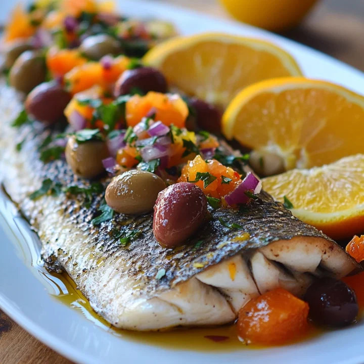 Branzino Citrus Olive Salsa Recipe