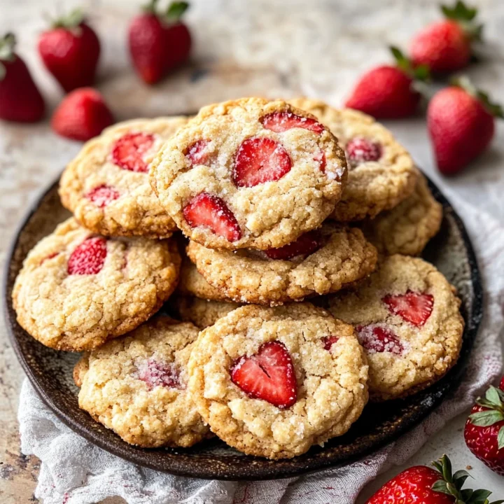 Strawberry Cornmeal Cookies Recipe